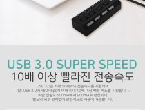 [IN NETWORK] 인네트워크 IN-3U4BKA (USB3.0허브/4포트/무전원) [블랙]