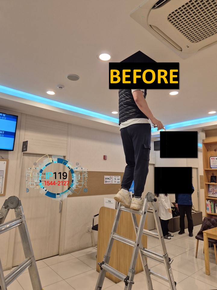 수원 동탄 병원 AP기기 설치를 위한 인터넷선설치 빠른 시공