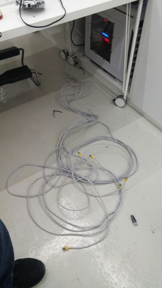 분당 랜선정리 작업사진