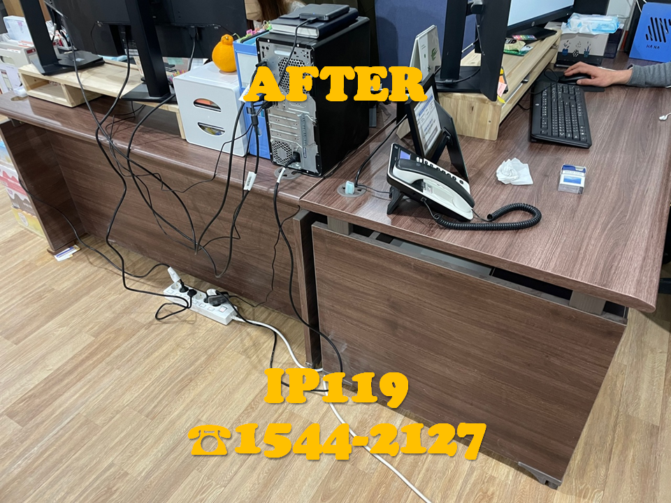 네트워크공사가 필요한 곳이라면 어디든지 달려가 시공 도와드리고 있습니다~!
